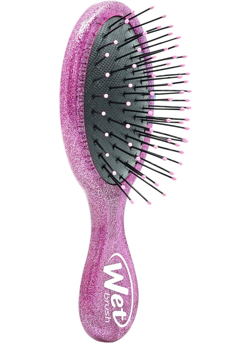 Wet Brush Disney Princess Rapunzel Mini Detangler Hair Brush – Pink Glitter - Image 3