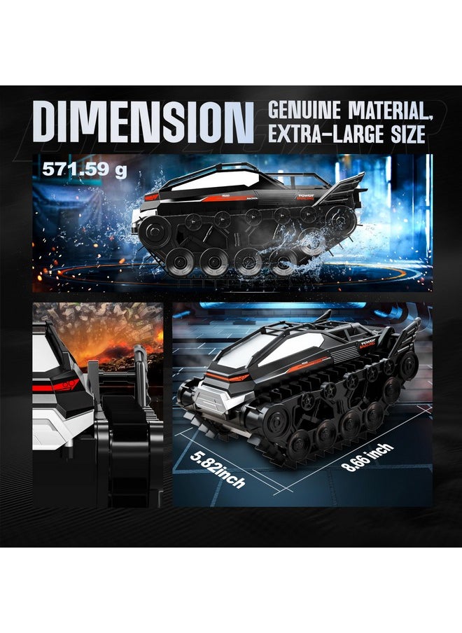 BEZGAR - Rc Tank - Amphibious Remote Control Car, 2.4Ghz Off-Road Remote Control Tank, All Terrain Crawler Rc Cars With 2 Rechargeable Batteries, Christmas Birthday Gifts Toys For Kids, Boys & Girls - Image 1