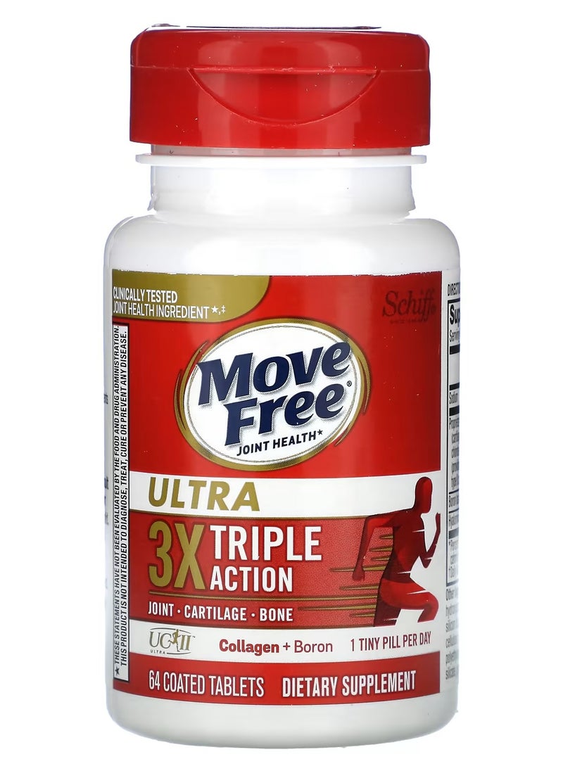 Move Free - Joint Health, Ultra, Triple Action, 64 Coated Tablets - Image 1