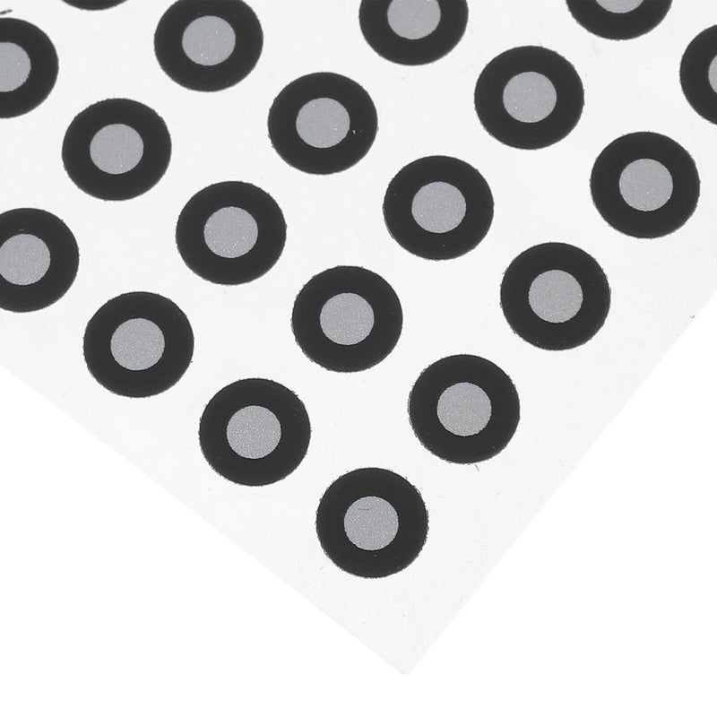 نقاط علامة عاكسة للماسح الضوئي ثلاثي الأبعاد 6 مم خارجي 3 مم داخلي 56 قطعة ورقة علامات مرجعية عالية الوضوح - Image 4