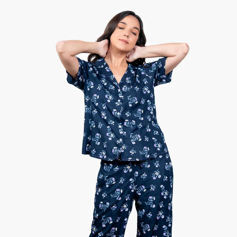 Aadaraya Floral Print Pyjama Set