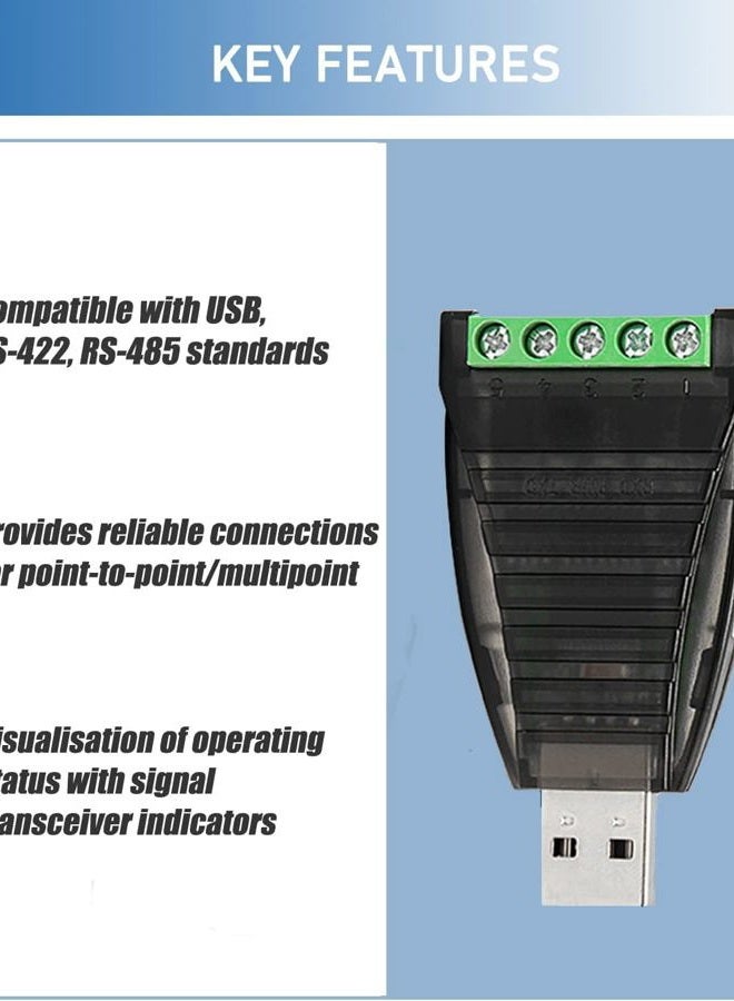 UOTEK محول واجهة UT-885 USB إلى RS-485/422 (محول تسلسلي USB إلى RS-422/485 بورت واحد مع حماية من ESD) - Image 4