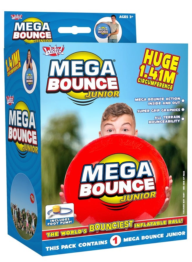 WICKED Mega Bounce Junior | The Huge Inflatable Bouncy Ball by Wicked Vision | 1.41 Metre Circumference | Foot Pump Included - Image 2