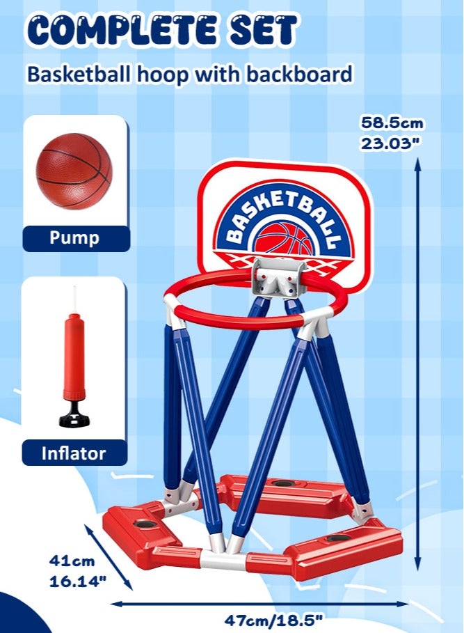 Forthcan Pool Basketball Hoop Toys,Swimming Floating Basketball Hoop Pool Game with Basketballs,Summer Outdoor Pool Water Play Toy - Image 5