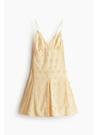 اتش اند ام Appliquéd cotton dress