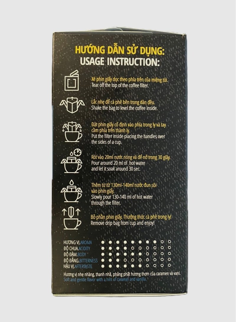 MR.VIET Mr. Viet "Luwak" Weasel Coffee Flavor Ground Coffee10 drip bags by 10g - Image 2