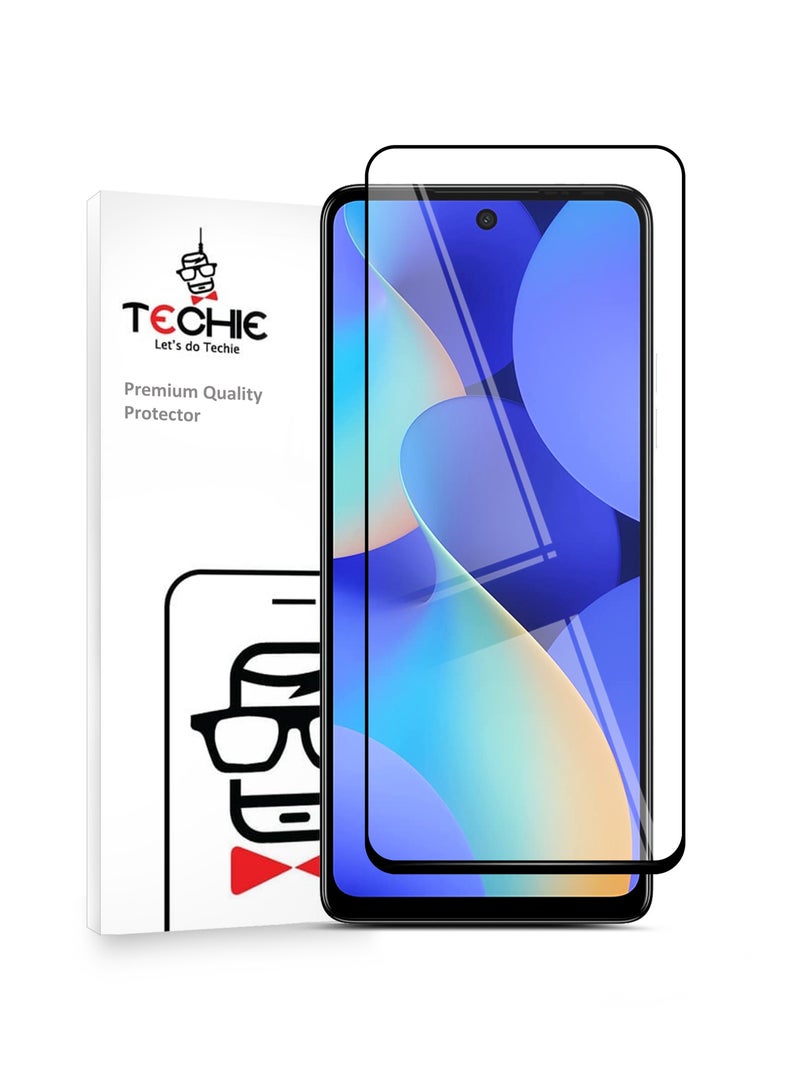 Techie 10D Full Cover 9H Hardness HD Tempered Glass Screen Protector for  Tecno Spark 10 Pro- Anti-Scratch, Anti-Fingerprint, and Bubbles Free Technology - Image 1