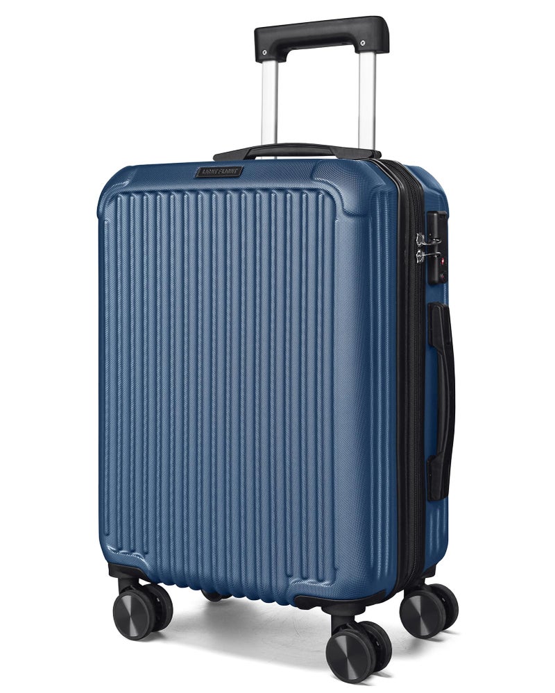 LIGHT FLIGHT Carry On Luggage 22x14x9 Airline Approved, Durable Hard Shell Carry On Suitcases with Wheels, Expandable Hardside Lightweight Travel Luggage with TSA Lock, Royal Blue - Image 1