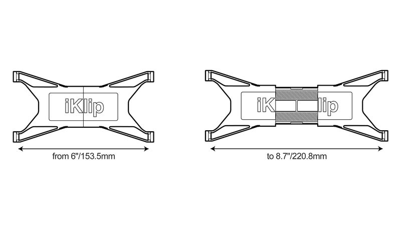 IK Multimedia iKlip Xpand Tablet Holder for mic Stands, fits iPad and Android Tablets Between 7" to 12.9" with an Adjustable 360° Swivel and Soft-Touch fit - Image 3