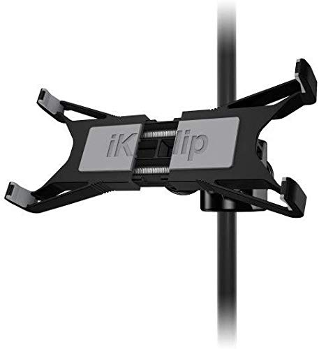 IK Multimedia iKlip Xpand Tablet Holder for mic Stands, fits iPad and Android Tablets Between 7" to 12.9" with an Adjustable 360° Swivel and Soft-Touch fit - Image 2