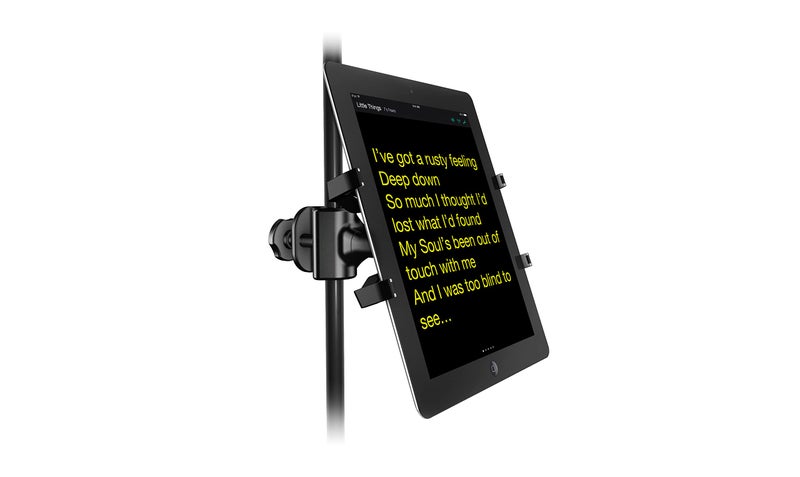 IK Multimedia iKlip Xpand Tablet Holder for mic Stands, fits iPad and Android Tablets Between 7" to 12.9" with an Adjustable 360° Swivel and Soft-Touch fit - Image 5
