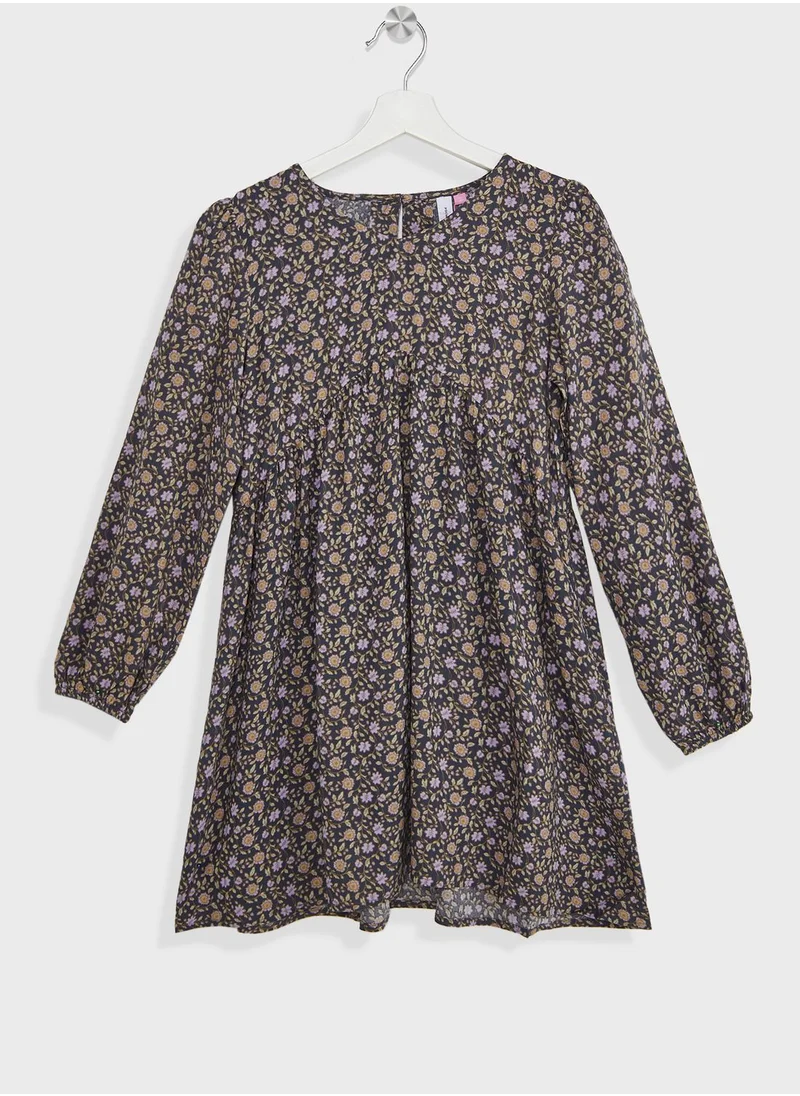 Vero Moda Girl Kids Floral Print Midi Dress