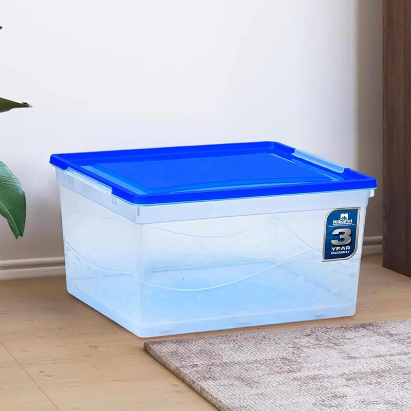NILKAMAL Nilkamal 50 Litre Multipurpose Storage Box with Lid and Handles for Clothes Toys Household Items Kitchen and Stationery Rollers for easy movement 3Year Warranty  - Image 1