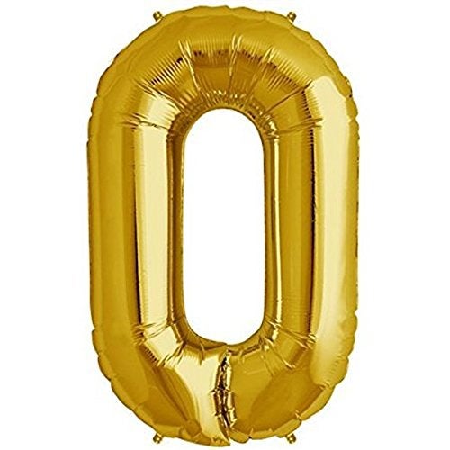 Balloonistics Number Zero Foil Balloon 16" Inch - Image 1