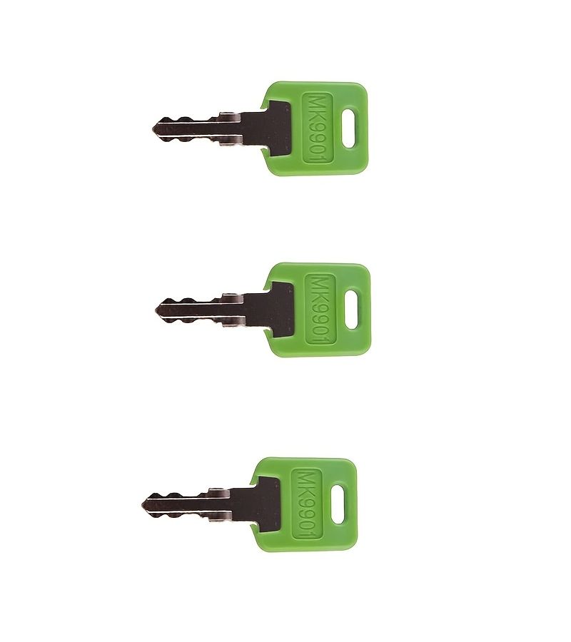 3pcs Silver RV Master Keys MK9901 6601 Replacement Keys Compatible with EF CF HF Code Series Locks for Camper Travel Trailer - Image 2