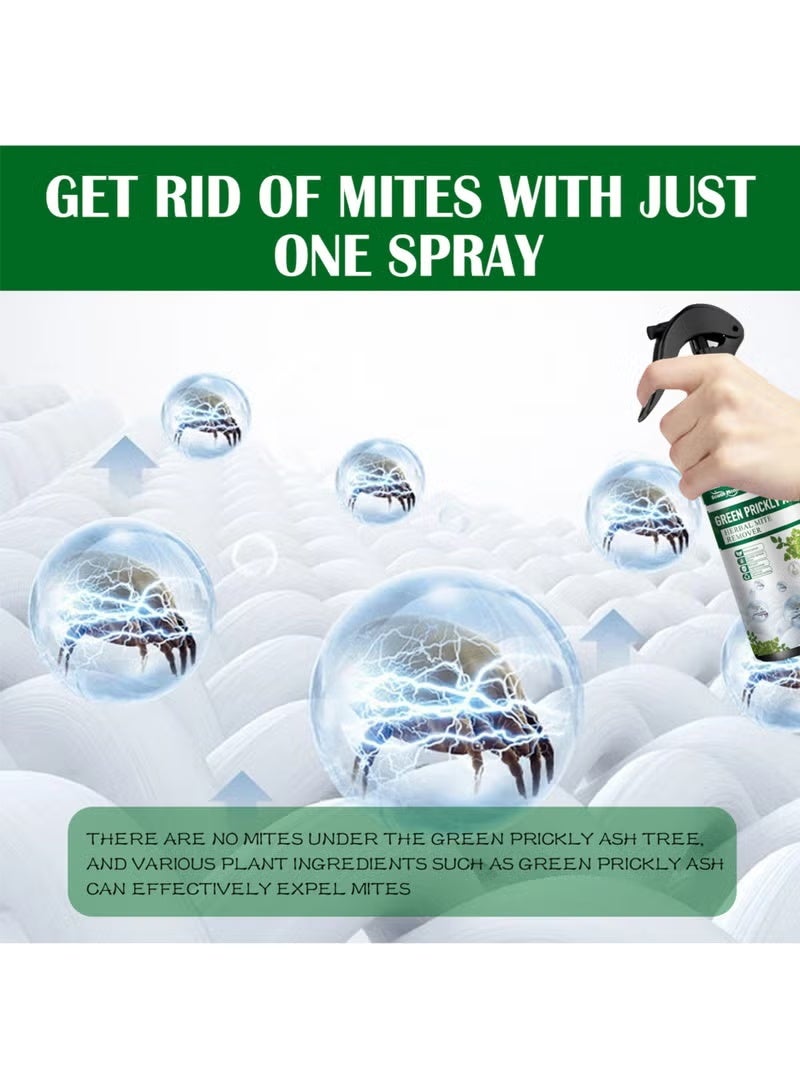 SOUTH MOON 2-Pack Green Prickly Ash Herbal Mite Remover for Bedding,Quilts,Sofas,Mites and Anti-mites，Eliminates Flea Bedbug Mite, Pet & Children Friendly 100ml,Natural Mite Spray - Image 5