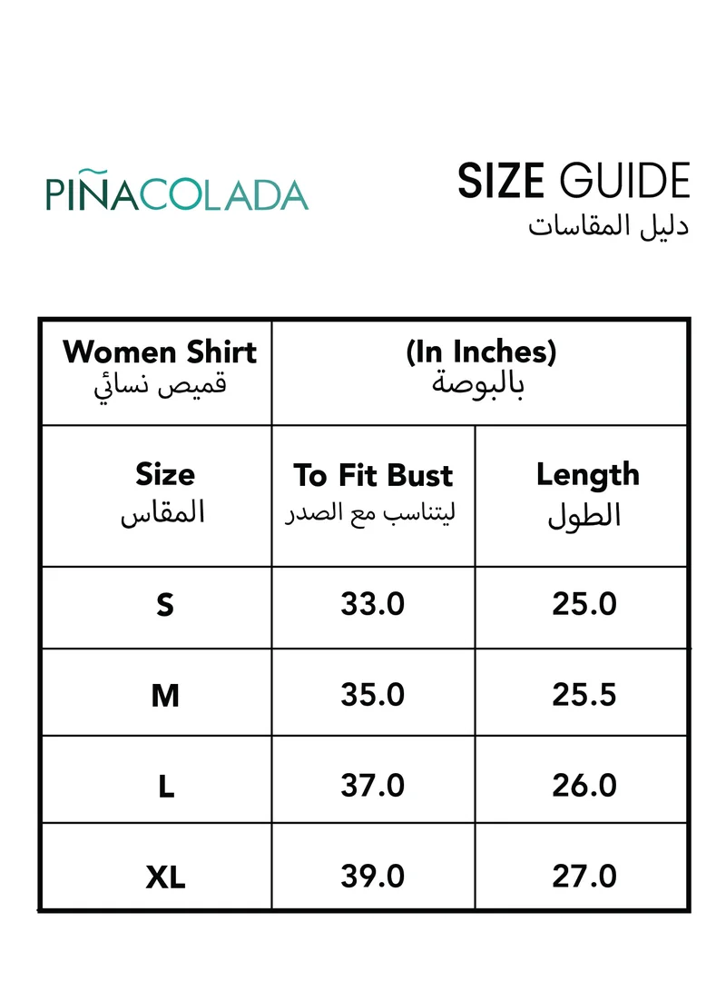 PINACOLADA Women's Multicolour Rainbow Pleated Shirt