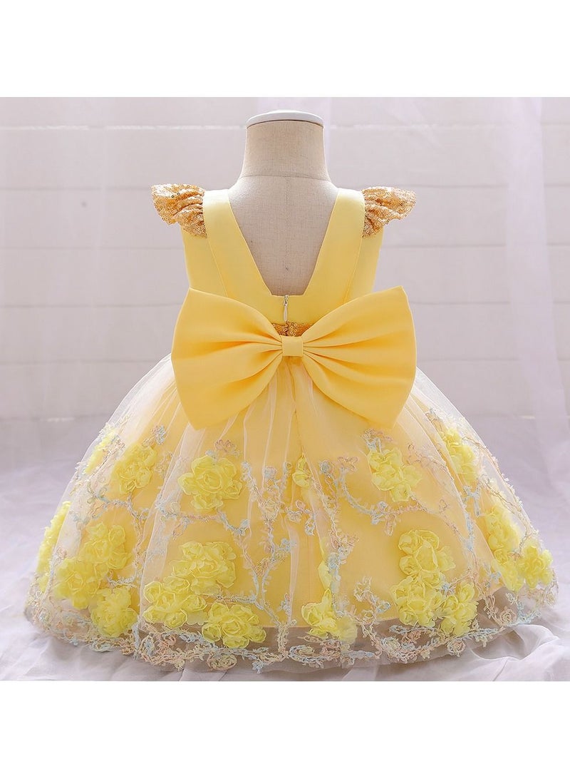 Loquat Princess Cap Sleeve Maxi Dress  - Image 2