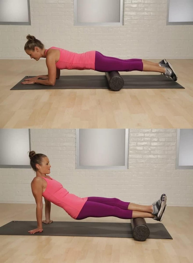 High Density Yoga Foam Roller for Back Legs Exercise Massage Muscle Recovery and for Pain Relief Great for Fitness Enthusiasts of all Levels 60Cm Perfect for Developing Core and Stamina - Image 2