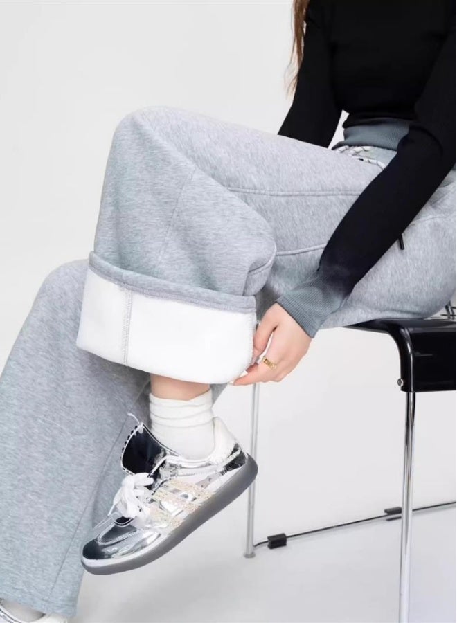 سروال رياضي ALO - بنطلون واسع كاجوال - مناسب لفصل الربيع والخريف (رمادي) - Image 2