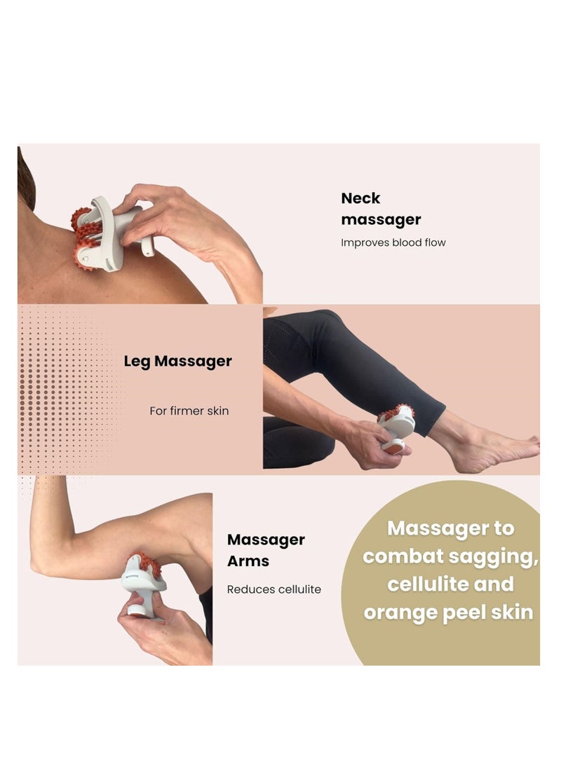 McDou Anti Cellulite Massager, Cellulite Remover, Legs, Muscle Relaxant, Circular Roller Massager, Adjustable, Portable. Arm Massager. Firmer and Softer Skin  - Image 3