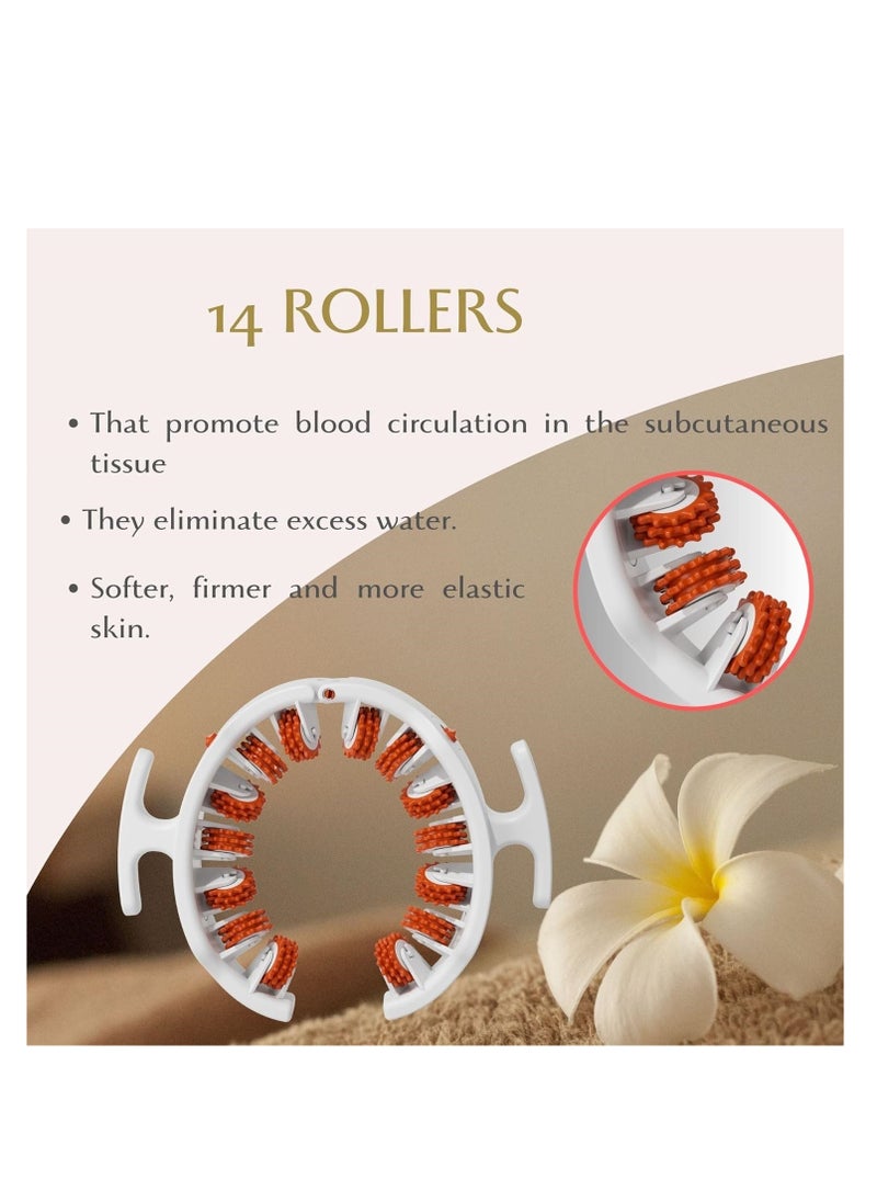 McDou Anti Cellulite Massager, Cellulite Remover, Legs, Muscle Relaxant, Circular Roller Massager, Adjustable, Portable. Arm Massager. Firmer and Softer Skin  - Image 2