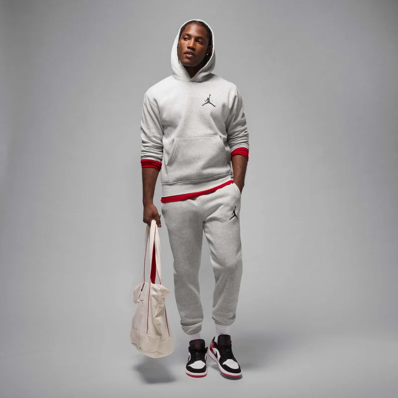 Jordan Grey Men's Jumpman Fleece Hoodie for Men | Best Price UAE