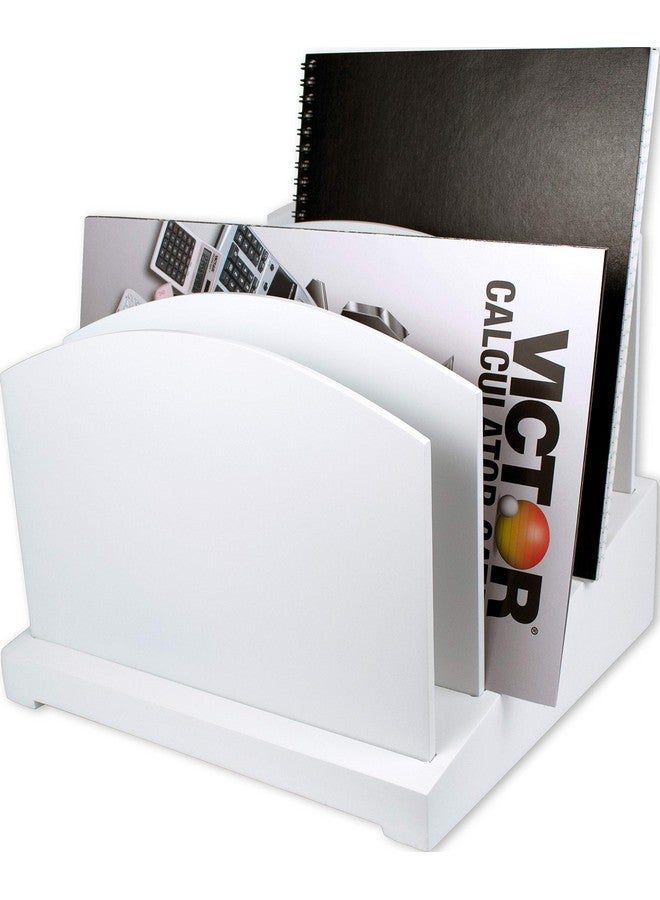 Victor Pure White Desktop File Sorter 8.8" X 9.5" X 9.6" - Image 1