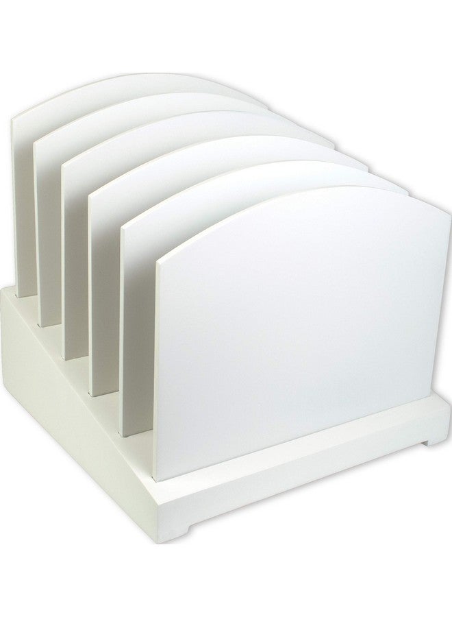 Victor Pure White Desktop File Sorter 8.8" X 9.5" X 9.6" - Image 3