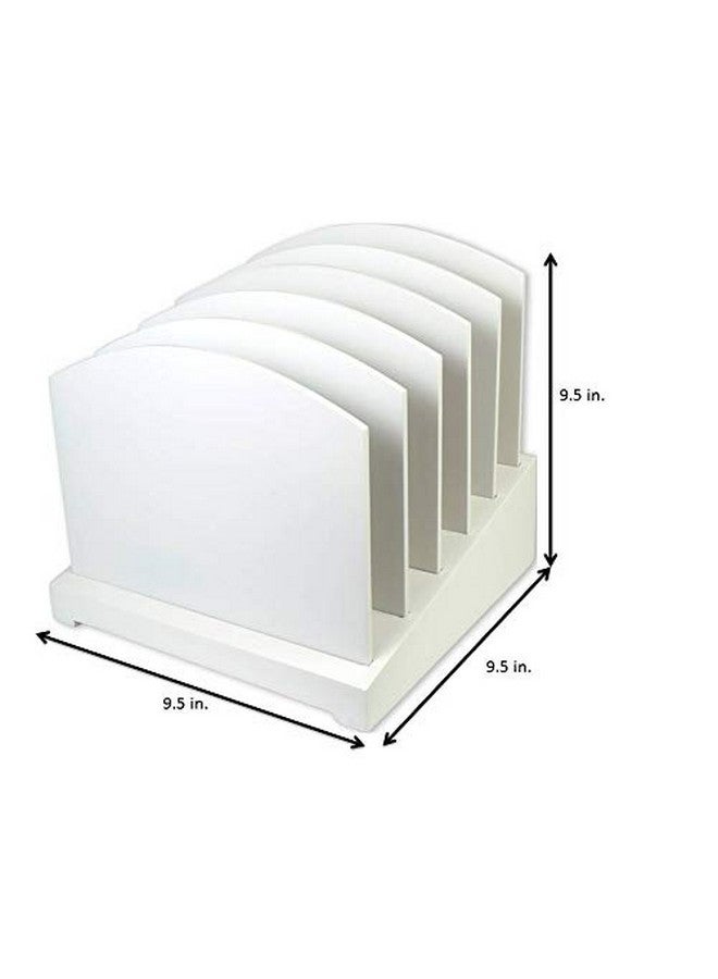 Victor Pure White Desktop File Sorter 8.8" X 9.5" X 9.6" - Image 2