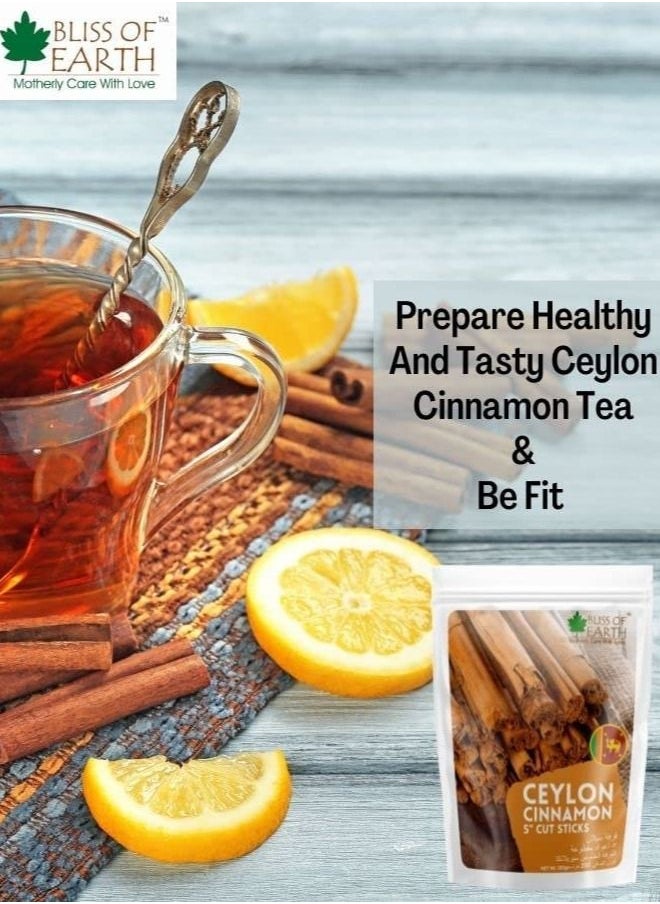 BLISS OF EARTH 400gm True Ceylon Cinnamon Sticks From Sri Lanka Whole Spice Dalchini  - Image 4