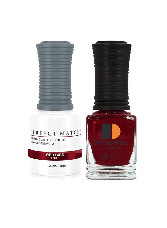 Lechat Soak Off Gel Nail Polish UV LED Gel Polish Red Bird PMS33 - Image 1