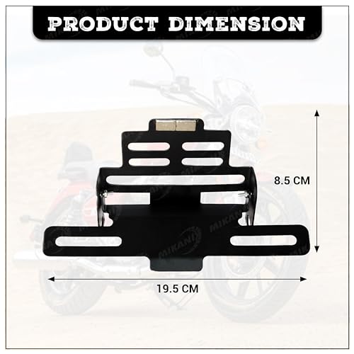 MIKANIX Premium Magnetic Foldable Tail Tidy Number Plate Holder for All Bikes - Image 4