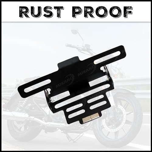 MIKANIX Premium Magnetic Foldable Tail Tidy Number Plate Holder for All Bikes - Image 3