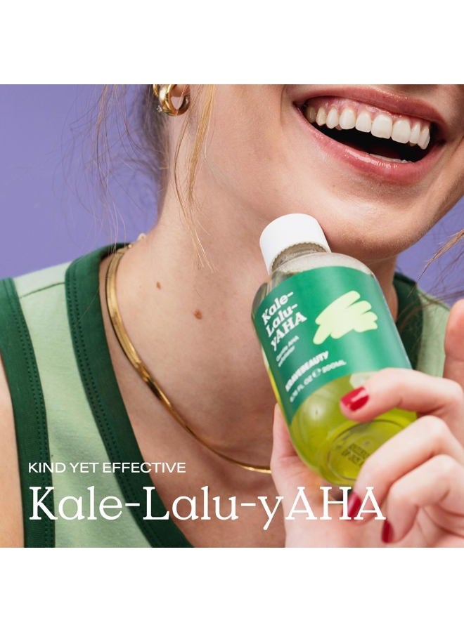 Ginity Kale-Lalu-yAHA, Gentle 5.25% AHA Exfoliator, Contains Glycolic Acid & Hyaluronic Acid, Unclogs Pores and Hydrates Skin, Vegan & Cruelty Free, 6.76 fl oz - Image 2