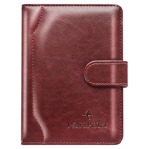 Herain Passport Holder for Travel Cruise Essentials, Passport Cover Wallet Case Women Men, RFID Passports Book Holders Travels Gifts Must Haves Accessories - Image 1