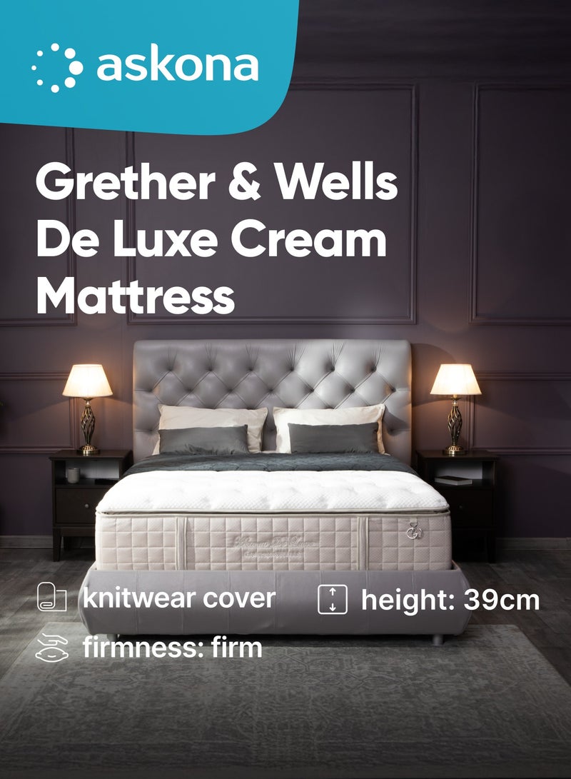Askona Mattress Grether And Wells De Luxe Cream 200x180 - Image 1