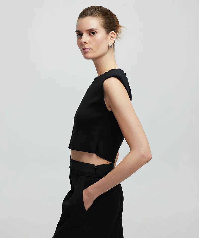 ابيكول Knit Top With Rhinestones