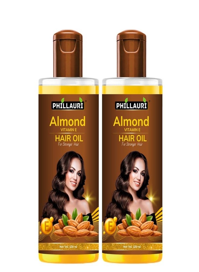 Phillauri Almond And Vitamin E Hair Oil | Non-Sticky Hair Oil | Amlond Hair Oil for Hair | Hair Oil | Almond Hair oil for men and Women - Image 1