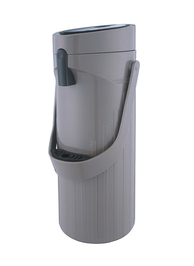 GAZELLA Plastic Comfort Press Tea & Coffee Flask 1.9 Liter Grey  - Image 1
