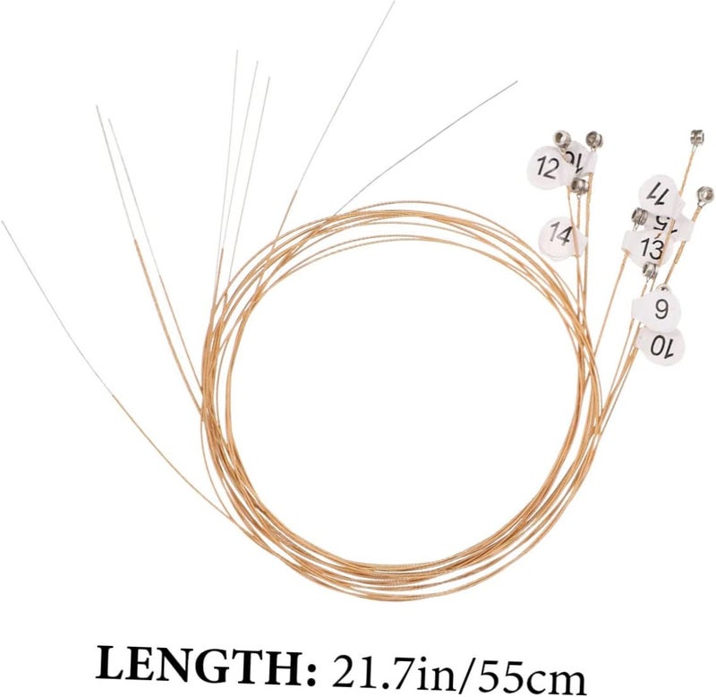 Abaodam 16-Piece Lyre Strings Set Sturdy Music Wire for 16-String Lyre Replacement for Professional Musicians - Image 2