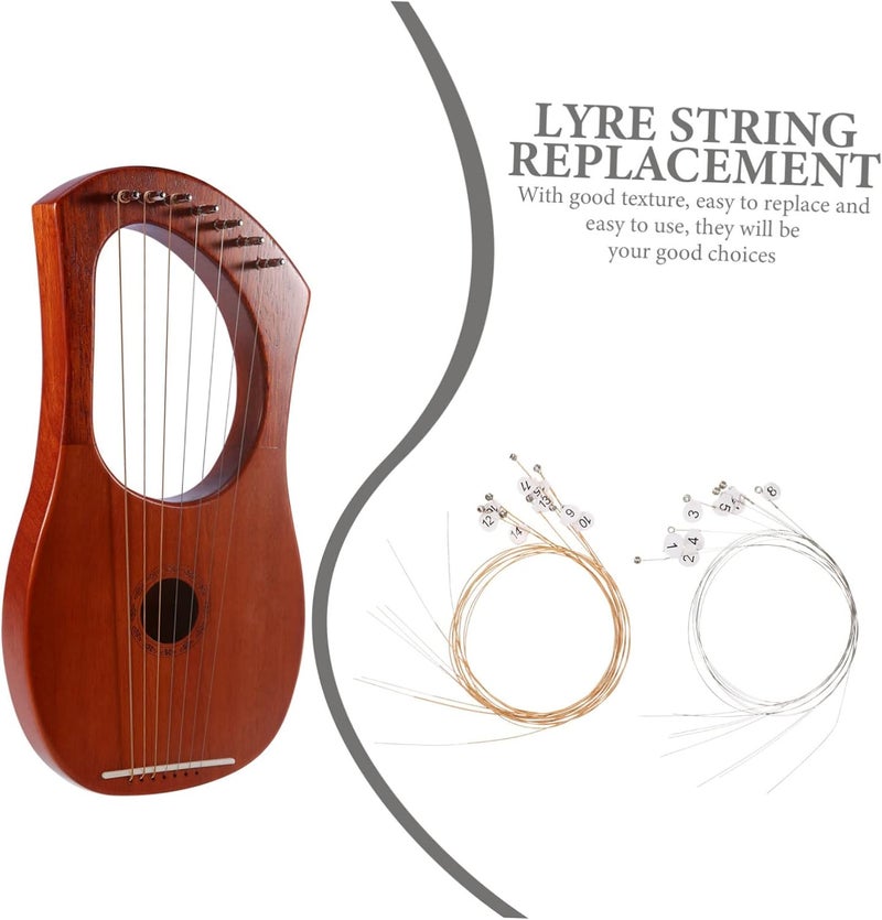Abaodam 16-Piece Lyre Strings Set Sturdy Music Wire for 16-String Lyre Replacement for Professional Musicians - Image 4