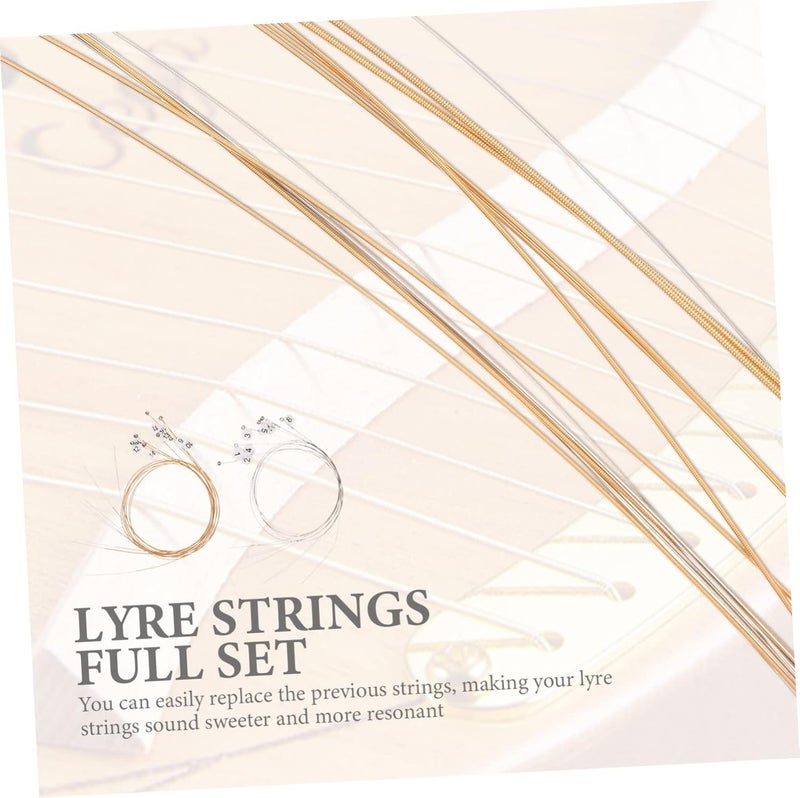 Abaodam 16-Piece Lyre Strings Set Sturdy Music Wire for 16-String Lyre Replacement for Professional Musicians - Image 5