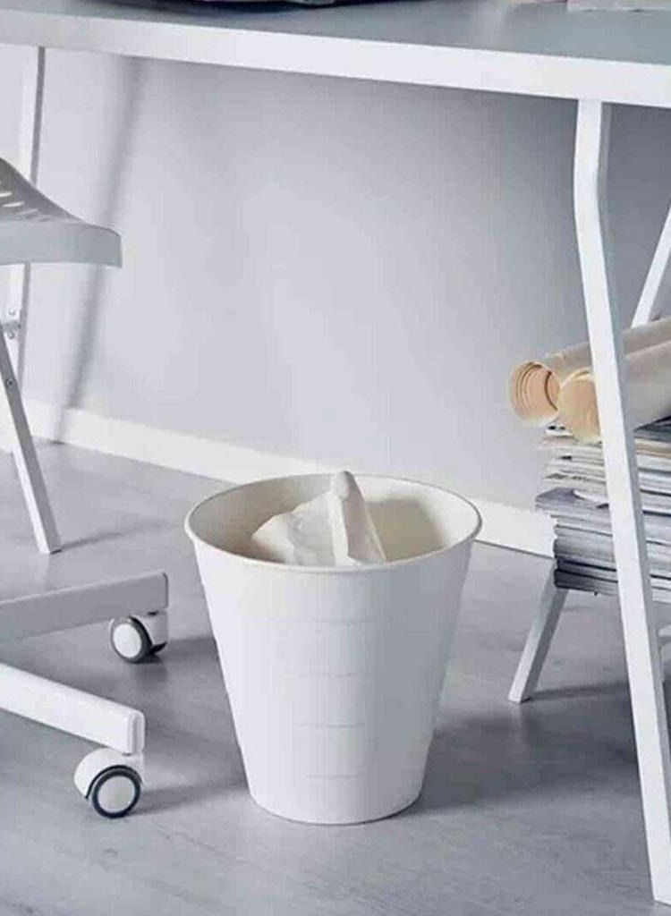 Black and white trash can - Image 4