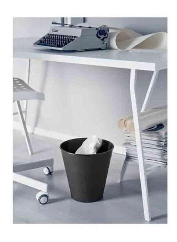 Black and white trash can - Image 2