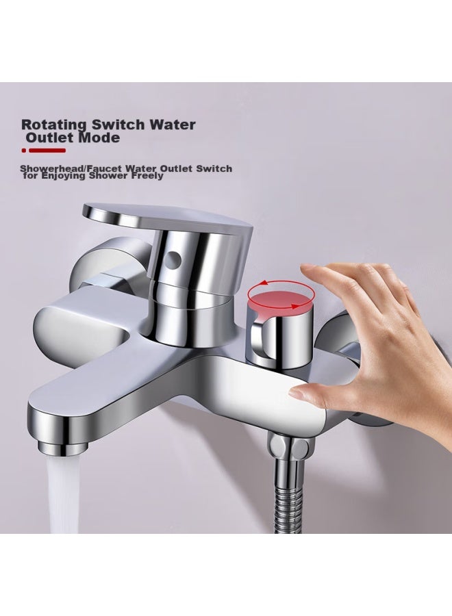 Larsd Shower Mixing Valve, Copper Body, Bathroom Hot And Cold Three-way Shower Switch, Shower Bathtub Mixing Faucet Ld7604 - Image 3