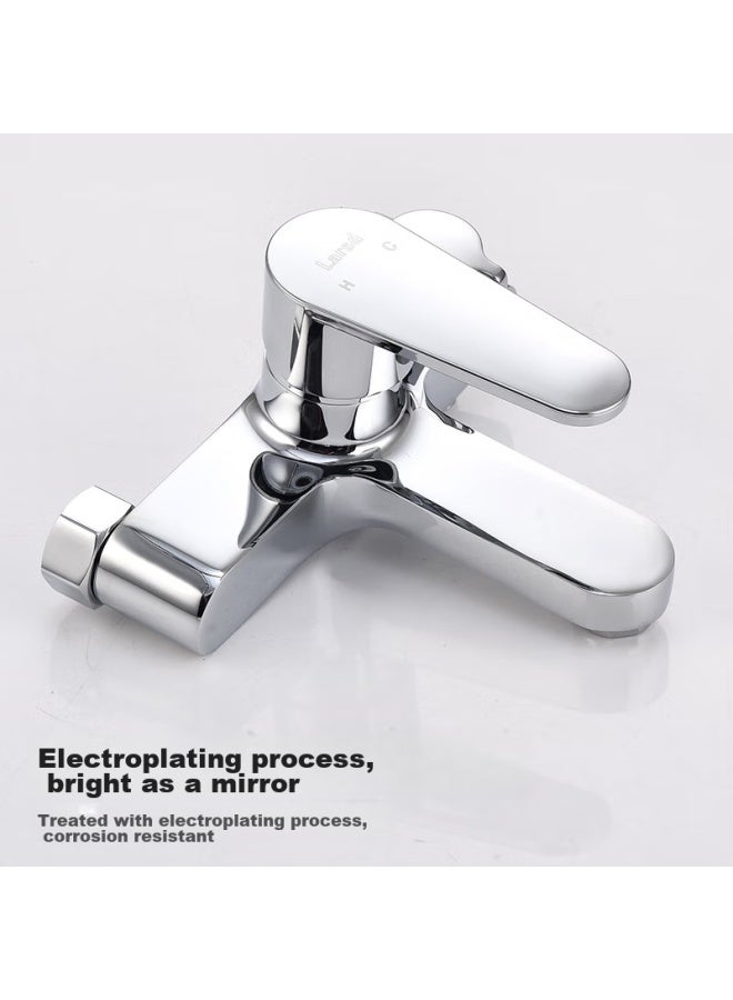 Larsd Shower Mixing Valve, Copper Body, Bathroom Hot And Cold Three-way Shower Switch, Shower Bathtub Mixing Faucet Ld7604 - Image 5