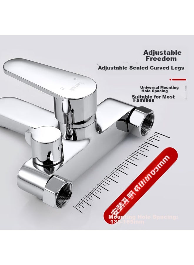 Larsd Shower Mixing Valve, Copper Body, Bathroom Hot And Cold Three-way Shower Switch, Shower Bathtub Mixing Faucet Ld7604 - Image 4