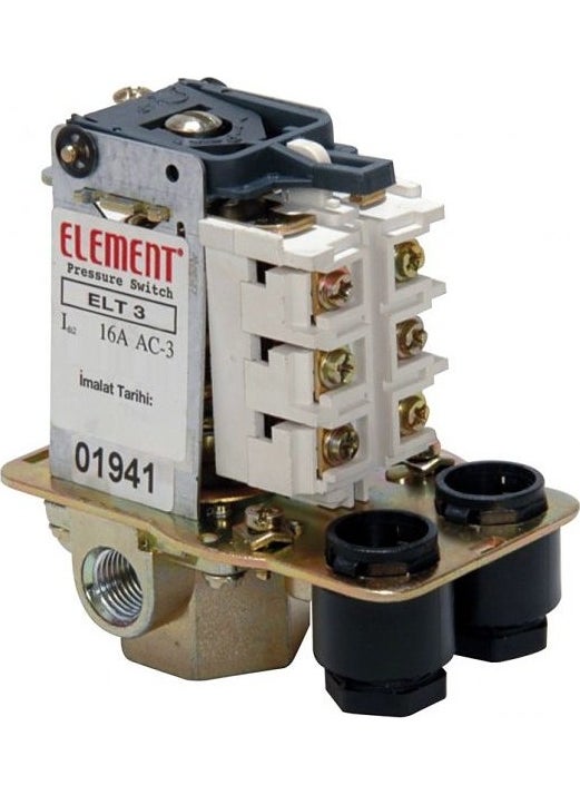 Element - 3-11 Bar Pressure Switch Three Phase 1/4 Connection Without Drain - Image 1