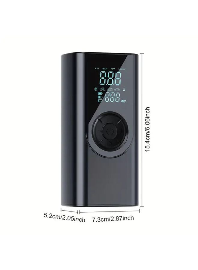 Black Portable Air Compressor Inflator 150PSI Fast Inflation USB Tire Pump for Car Motorcycle - Image 4